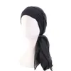 Drukuj kwiaty kobiety Wewnętrzne hidżabs kapiuma muzułmańska głowa szalik turban turbanowy gotowy do noszenia islamskiego opakowania