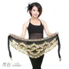 Stage Wear Dancer Color Diamond Belly Dance Waist Chain Girl Performance Costume Scarf Belt Top Danse Orientale