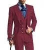 Erkekler takım elbise kostüm homme smokin damat düğün erkekler smokin terno masculino de pour hommes blazer (ceket pantolon yelek)