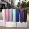 sublimation 20oz glitter skinny tumbler double wall sparkly slim tumbler with straw lid shimmer water tumblers Nfutw