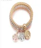 Nieuwe Europese en Amerikaanse maïsketting grensoverschrijdend voor Shambala armband diamanten popcorn driekleurige leven bloem armband sieraden9334194