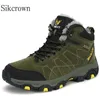 Stivali militari verde militare Uomo Donna Scarpe da trekking invernali Sport all'aria aperta Escursionismo Montagna Arrampicata su roccia Scarpe da ginnastica classiche di moda 240104