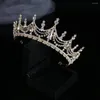 Hårtillbehör Zinklegering Barock Huvudband Huvudbonader Korean Stil Tiaras Diamond Tiara Fashion Jewelry Bridal Crowns