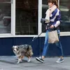 ペットランニングとウォーキングハーネスカラージョギング調整可能なマルチドッグ使用に適した犬のリーシュハンズフリー240103