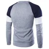 T-shirt uni pour hommes, pull à manches longues en coton, pull-over, hauts 240104