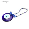 EVIL EYE Wall Hanging Decorations Car Keychain Glass Blue Turkish Evil Eye Pendant Jewelry for Office Home Living Room EY13671389311