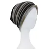Autumn Winter Thin Women Skullies Beanies Striped Design Hats for Men Fashion Feminino Multifunction Scarf 230920
