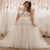 Ziviles Boho-Hochzeitskleid in Übergröße, sexy V-Ausschnitt, Spitze, A-Linie, Land-Brautkleid, bodenlang, Tüll, Pinselschleppe, Strand, böhmisches Brautkleid, elegantes, rückenfreies Robe Mariage