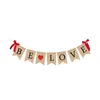 Party Decoration Valentine's Day Banner Valentines Decor Rustic Be Love Burlap för förlovningsfödelsedagshem