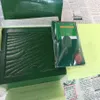 Top Luxury Watch Brand Green Original Box Papers Gift Watches Boxes Leather bag Card 0 8KG For Rolex Watch Box227S