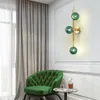 Vägglampa nordiskt glas modernt sovrum sovrum dekorativ kreativ personlighet vardagsrum TV bakgrund gång
