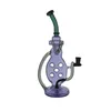 Fünf-Loch-Wasserpfeife Glasbong Recycler Rauchwasserpfeife Dab Rig 34 cm Höhe mit 14 mm Gelenk