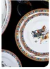 Vente en gros de vaisselle de cheval oriental, ensemble de bols et d'assiettes en céramique, plats de luxe légers et bols en porcelaine tendre, baguettes, cadeau de style européen