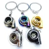 Porte-clés Modification de voiture Imiattion Turbocompresseur Porte-clés Pendentif personnalisé Clés Accessoires Creative Porte-clés Hommes Cadeaux de vacances