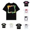 Offs Tasarımcılar Erkek T Shirt Yazlar Yaz Kadınları Gevşek Tees Moda 2024 MAN S RASIL GÖRÜNÜMÜ Lüks Giyim Sokak Şortları Kollu Markalar Beyaz Giysiler Tshirts U5KQ