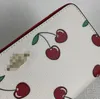 Wallet/ Long Wallet/Zip Wallet/Ladies New Limited Edition Cherry Print Ladies Handbag Fashionable versatile Women Shoulder bag