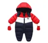 Зимний пуховый комбинезон для маленьких мальчиков, плотная верхняя одежда для новорожденных, комбинезоны с флисовой подкладкой, детская зимняя одежда, комбинезон с капюшоном, детская одежда 208140992