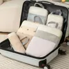 Storage Bags 5-Pieces Convenient Mesh Packing Cubes Portable Solution For Suitcases Travel Clothes Shoes Organiser Bag