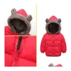 Пуховое пальто, детская одежда, утепленная хлопковая зимняя куртка из овечьего флиса для мальчиков и девочек, детская верхняя одежда с капюшоном на молнии, Прямая поставка Baby Mater Dhaxe