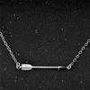 Halsband 925 Sterling Silver Pendant Halsband Cupid's Arrow Charm för man och kvinnor Födelsedag Alla hjärtans dag gåva Hot Sale