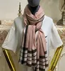 Nouveau style bonne qualité 100 cachemire matériel mince et doux couleur rose longues écharpes pour les femmes taille 205 cm 92 cm6645552