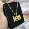 Customized activity large name pendant necklace stainless steel Cuban chain name board personalized necklace 240104