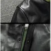 Military Style Black Autumn A1 Pilot Jacket Men Plus Size 4XL Natural Horsehide Aviation Genuine Leather Coat 240103