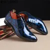 Office Men Dress Shoes Floral Pattern Men Formal Shoes Leather Luxury Fashion Groom Wedding Shoes Men Oxford Shoes Dress 37-50 240103