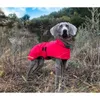 Cappotto per abbigliamento per cani Colletto in pile Giacca invernale Abbigliamento per cani di taglia media Abiti caldi per levriero italiano riflettenti antivento