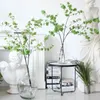 Decoratieve Bloemen 2 Stuks Kunstmatige Ficus Takje Plant Faux Groen Takken Blad Voor Verse Pastorale Stijl Winkel Tuin Kantoor Thuis banket