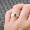 Обручальные кольца Тревожное кольцо-спиннер, черное, серебристое, из нержавеющей стали, вращающееся эмоциональное кольцо 240103