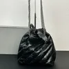 2023 Crush Tote Designer Trash Bag Bass Presh Leature Leather Fashion Letters Sier Hardware Black Ekilting Counter Count