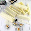11PcsSet HeartRoundSquare Ferramentas de Sushi Molde de Arroz Japonês Bola Bolo Mold Maker Escova 50Pcs LuvasChopsticks 240103