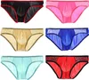 Cuecas 3pcs Ice Silk Men Sexy Briefs Underwear Masculino Low-Rise Calcinha 7 Cores S M L XL B162