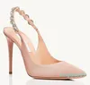 Célèbres Femmes Aquazzus Love Link Sandales Chaussures Cristal Embelli Lady Bout Pointu Slingback Pompes Robe De Mariée Gladiateur Sandalias