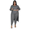 Pantalon de deux pièces pour femmes High Stretch 3 Set Femmes Ensembles assortis Grande taille Mode Tenues sexy Cardigan Manteau Réservoir Trois Costume décontracté