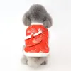 Hundebekleidung Chinesisches Jahr Kleidung Cheongsam Tang-Anzug Winter Haustier Mantel Jacke Frühlingsfest Kleidung Katze Welpen Pudel Kostüme