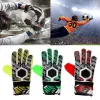 Вратарские перчатки с защитными пальцами, вратарские перчатки для взрослых, детские утолщенные латексные противоскользящие тренировочные футбольные матчи.