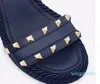 Women wedge sandal studded shoes elegant woman high heels calfskin leather and rivets ankle strap