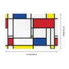 카펫 mondrian 미니멀리스트 드 stijl 현대 미술 아트 Fatfatin Doormat Floor Mat Carpet Kitchen 입구 홈 러그 매트가 아닌 풋 패드