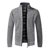 Automne hiver chaud Cardigan hommes polaire pulls pleine fermeture éclair vestes Slim Fit marque de luxe tricoté pull manteau américain Jersey 240116