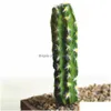 Couronnes de fleurs décoratives 1pc plantes de simulation créative bricolage paysage faux cactus jardin vif succulents mariage décors de bureau à domicile A Dhy81