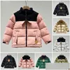 Donsjas Kinderen Kinderen Nf Designer Winterjas Jongens Meisjes Outdoor Warme Parka Met Capuchon Zwarte Pufferjassen Letterprint Kleding Ou Dhbui