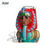 10 '' Glass Bong 3D Hand schilderpijp unieke Egypte farao 420 water bong zware glazen waterpijp voor roken met 14 mm kom downstem accessoires 2024 nieuw