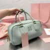 Bolso de lujo con asa superior, bandolera cuadrada, diseño de bolos de Lolita, para mujer, para hombre, Miui Arcadie, bolso de hombro, bolsos de mano, bolsos de mano para mujer, bandolera de cuero real, bolsas de cosméticos de viaje