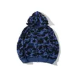 Sweat à capuche pour hommes femmes camouflage sweats à capuche pour hommes mode pa impression ape wgm sweat à capuche paris cardigan classique hiver manteau en peluche pull bapes sweat à capuche zippé pull