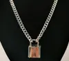Choker lås halsband i lager på nacken med låspunk smycken nyckel hänge kedja för kvinnliga män tröja kedjor halsband y2007305969789