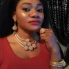 ファニエクサイトドバイゴールドカラフルジュエリーセットナイジェリアの結婚式の女性アクセサリージュエリーセットアフリカンビーズコスチュームジュエリーセット240102