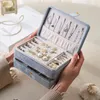 Jewelry Box Organizer Chic Large Capacity Women Multi Layer Storage Case Holder for Earring Bracelet Pendant Necklace 240103