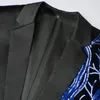 Abiti da uomo Patchwork Paillettes Abito da festa Giacche da completo Giacca da pranzo Blazer da sposa Prom Tuxedo Blazer da uomo con un bottone 1 pezzo